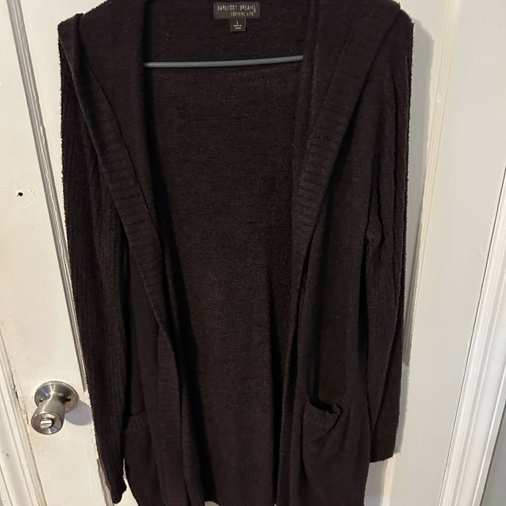 Barefoot Dreams Brown Cardigan Sweater